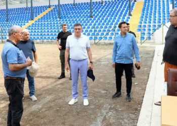 Sarıseki Stadyumu’nda İncelemelerde Bulunuldu